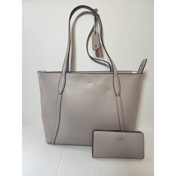 kate spade Handbags - Kate‎ Spade Dana Large Tote & Wallet Warm Beige-EUC